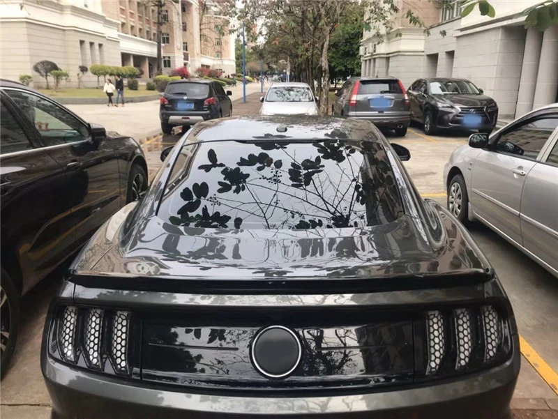 ABS пластик задний светодиодный спойлер хвост крыло для Ford Mustang спойлер багажника загрузки литье с led светильник