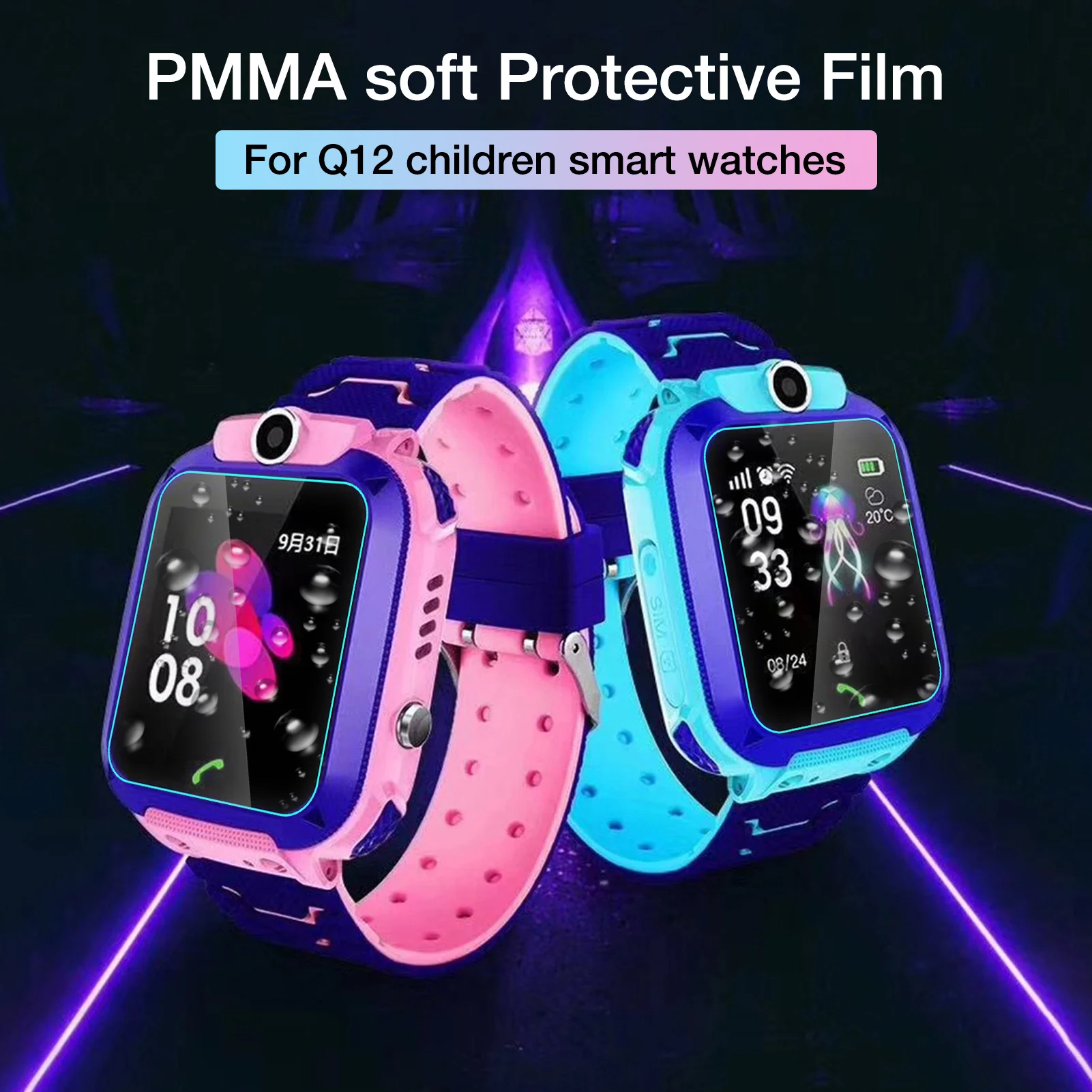 3D Curved Smartband Protective Soft Film Screen Protectors For Q12 Smart Watch Children Watch Anti-Scratch Explosion Proof Film