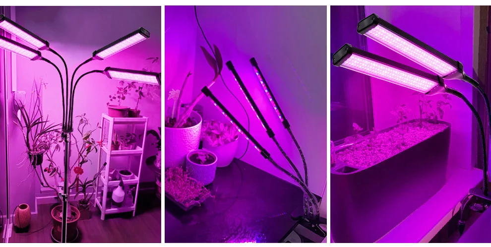 40W 60W 80W LED Grow Light Full Spectrum USB Phyto Lamp With 3 Modes Timing Function For Indoor Flowers Plants Growth Lighting