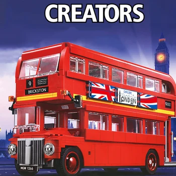 

creator expert UK London Bus city Transportation vehicle Compatible 10258 21045 building blocks Toys for kids gifts