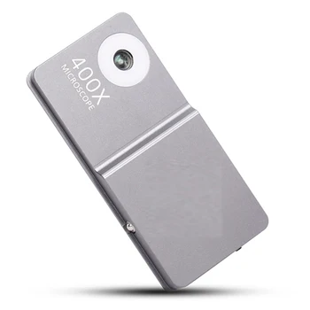 

Mobile Phone Microscope HD Camera Fill Light Small Mini Miniature 400X Times Lens for Iphone 11 Pro Max Etc.
