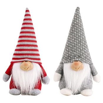 

Tied Beard Gnome Handmade Christmas Santa Swedish Tomte Doll Toy Home Decoration