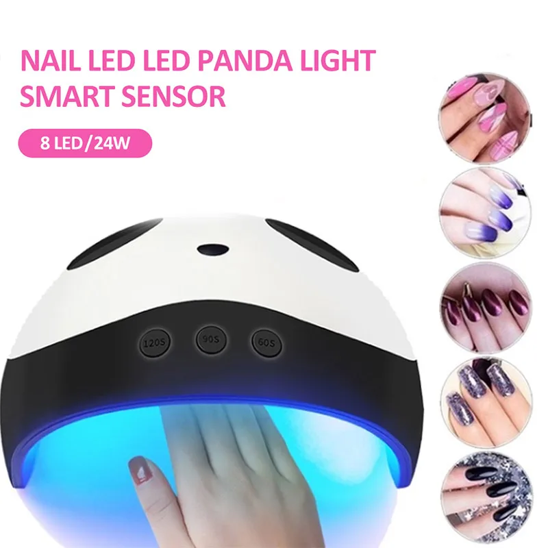Быстрая Сушилка для ногтей ABS beauty Lighting УФ лампа для ногтей сухая мода 24 Вт Таймер интеллектуальная лампа для ногтей