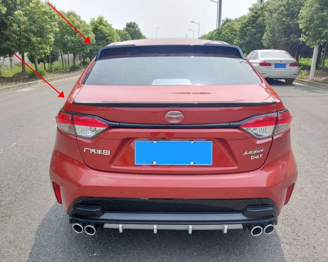 Для toyota corolla спойлер стиль Высокое качество ABS Материал заднее крыло автомобиля спойлер праймер цвет