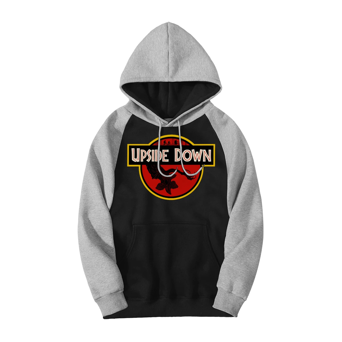 

Upside Down Raglan Hoodies TV Show Stranger Things Print Jacket Casual Fleece Hooded Tracksuit 2019 Autumn Winter Warmer Hoodie