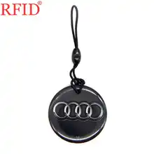 UID S50 1K 13,56 Mhz сменная перезаписываемая IC карта, круговой автомобильный брелок с логотипом, значок, жетон, тег, карта контроля доступа, 1 шт