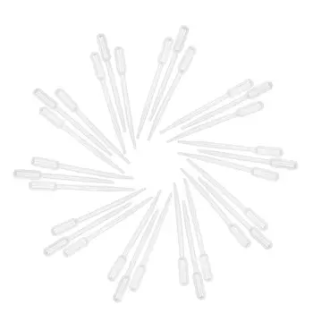 

3ML Transparent Pipettes Disposable Safe Plastic Eye Dropper Transfer Graduated
