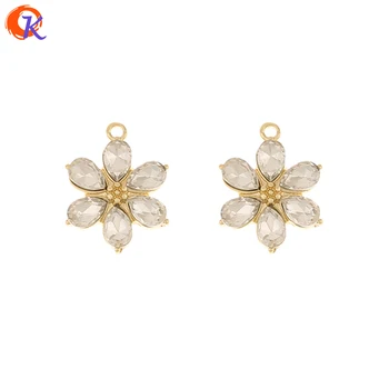 

Cordial Design 50Pcs 15*20MM Jewelry Accessories/Rhinestone Charms/Earring Findings/Flower Shape/Hand Made/DIY Making/Pendant