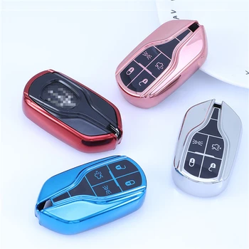 

Beautiful New Soft TPU Car Key Case Cover For Maserati Ghibli Quattroporte Granturismo Spoiler Levante Coolest Auto Accessorise