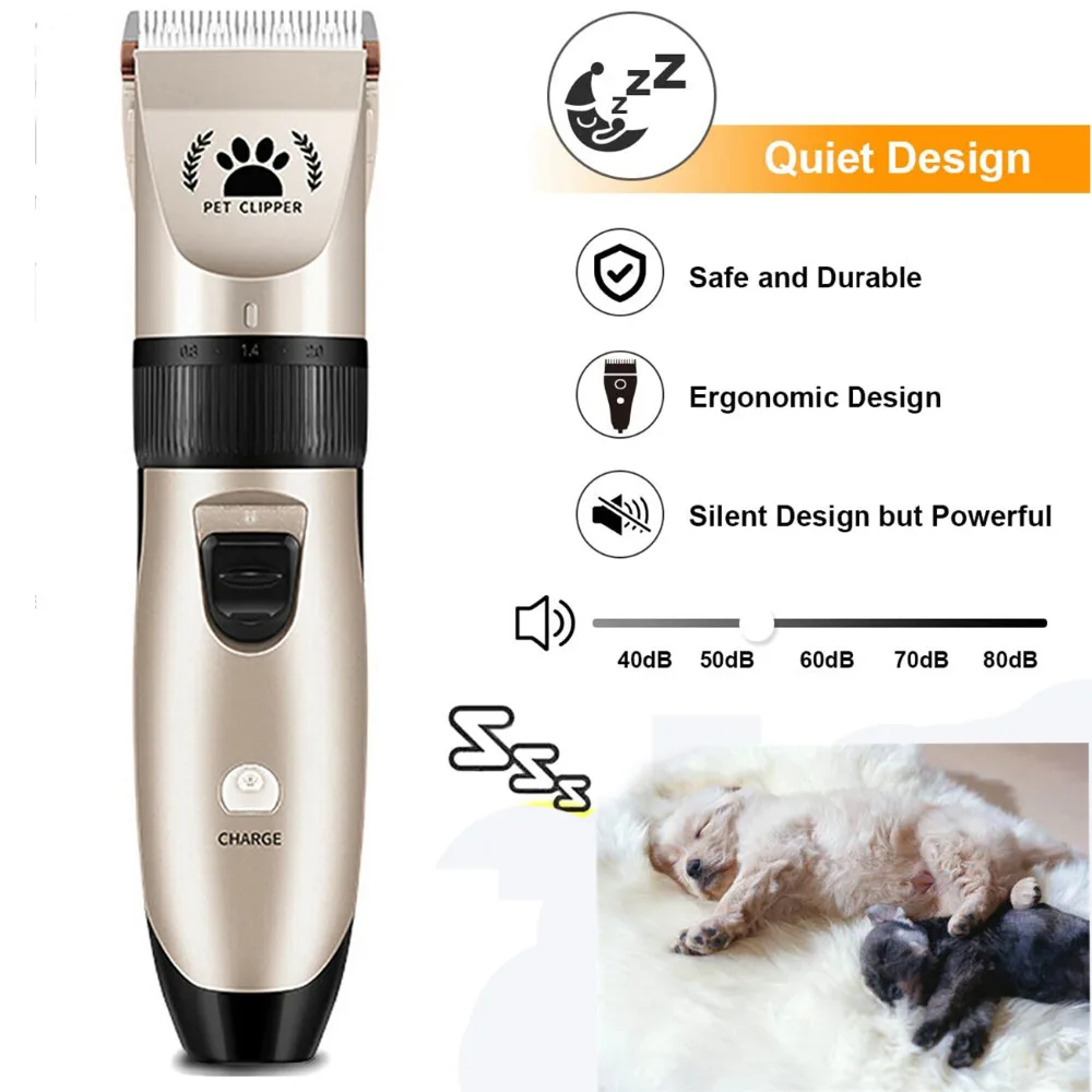 Pet Dogs Hair Clipper Cutter Grooming Cat Hair Trimmer Remover Electrical Pets Hair Cut Machine Shaver Razor Electric Scissor (7)