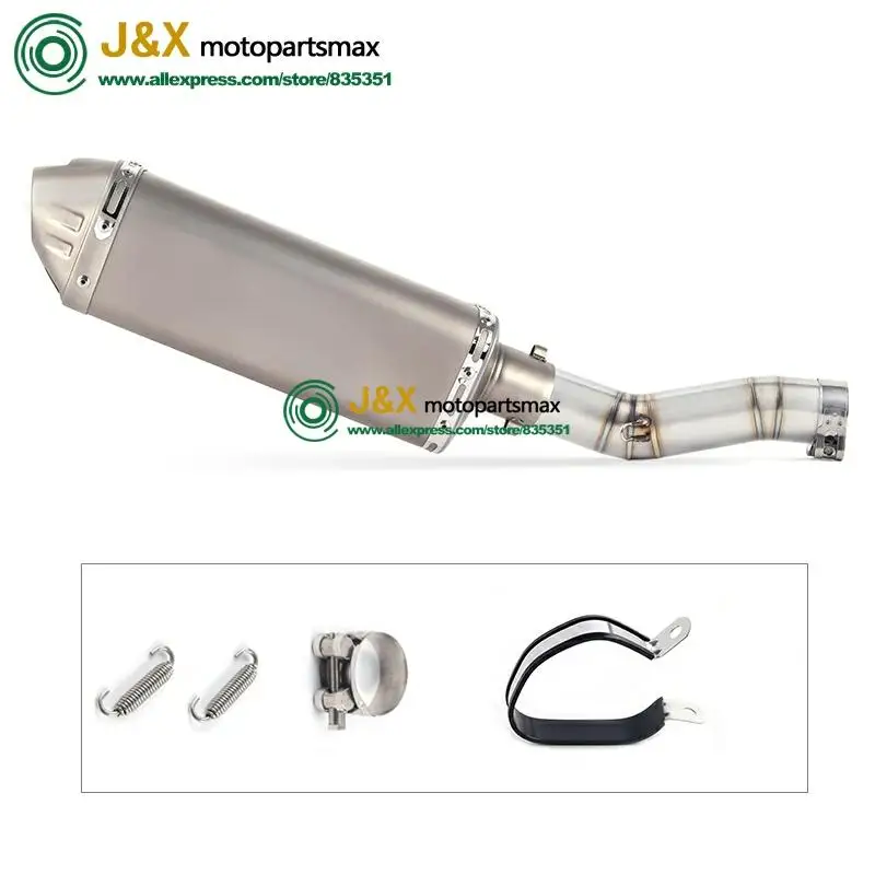Глушитель для мотоцикла, полная система, средний соединитель, средняя труба, без шнуровки, для suzuki GSX R600 R750 GSXR600 GSXR750 K7 2007