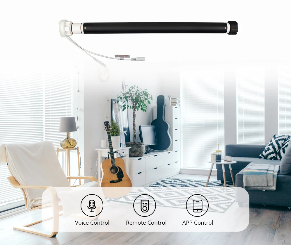 Zemismart zigbee 3.0 rolo sombra motor embutido
