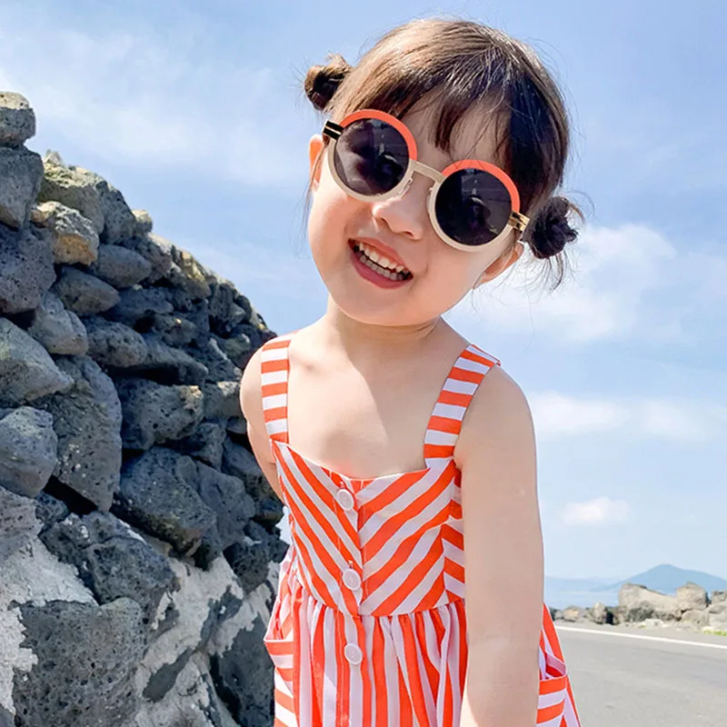 Children Wear Girls Dresses 2020 Summer Sling Striped Baby Girl Clothes Casual Princess Holiday | Детская одежда и обувь