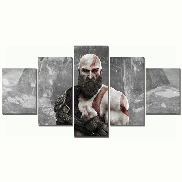 God Of War 4 Kratos In Dark Design Game Art Wall - POSTER 20x30