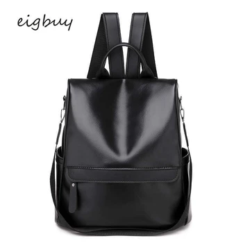 

Women Cute Backpacks Backpack Adjustable Strap Brand Pu Solid Zipper Black Casual School Bags For Teenagers Mochilas Bookbag