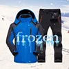 Ski Suit Men Waterproof Thermal Snowboard Fleece Jacket + Pants Male Mountain skiing and snowboarding Winter Snow Clothes Set ► Photo 2/6