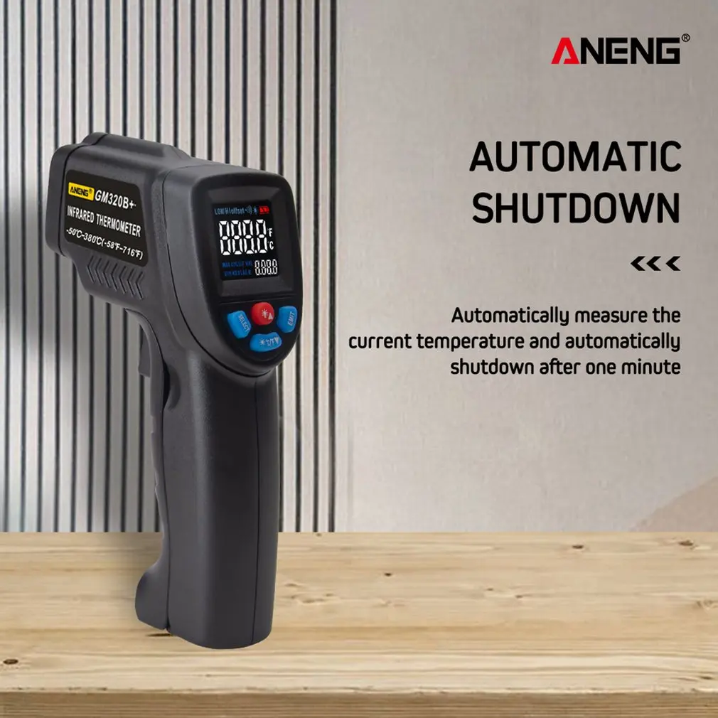 Aneng Gm320B инфракрасный термометр, цифровой гигрометр, метеостанция, термометр, гигрометр, термометр, лазер