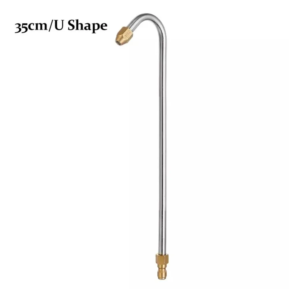 30°/90° U-Shape Pressure Car Washer Angled Lance Extension Spray Wand Nozzle For Power Spray Gun Air-Conditioning Cleaning