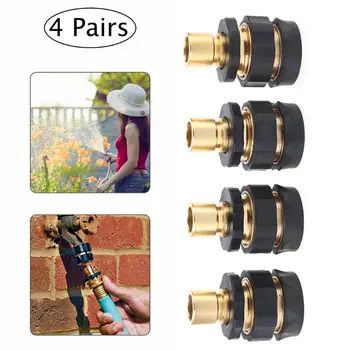 

3/4 Inch Garden Hose Quick Connector Male and Female Water Hose Fitting Y4QC