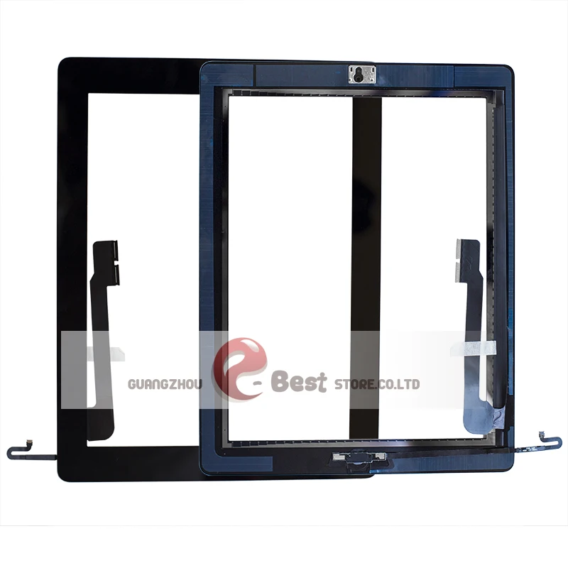 

Touch Screen Glass Digitizer Assembly For iPad 4 with Home Button+ Adhesive Glue Sticker A1458 A1459 A1460