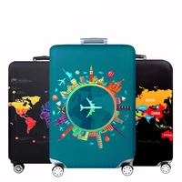World Map Design Luggage Protective Cover Travel Suitcase Cover Elastic Dust Cases For 18 to 32 Inches Travel Accessories 1