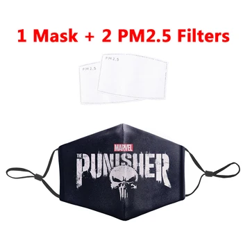 

Marvel Skull Printing Mask Anti Dust Face Masks PM2.5 Filter Mouth-Muffle Bacteria Proof Flu Mask Reusable Protective Masks