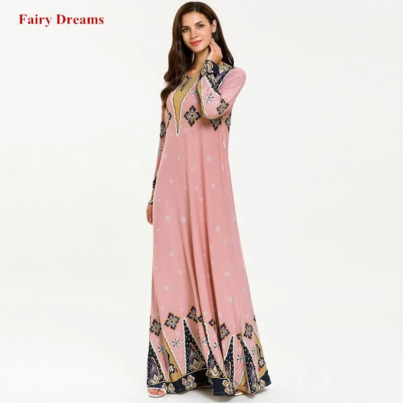 Женское платье Abaya Дубай Марокканское турецкое мусульманское Бангладеш кафтан с