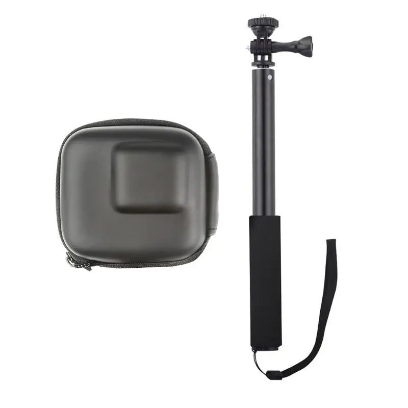 

1Set Universal Mini PU Leather Storage Bag and Metal Extension Rod for GOPRO for DJI OSMO POCKET Sports Camera Accessories