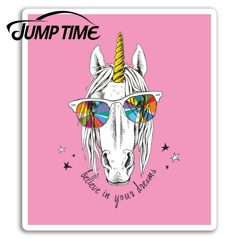 Прыгать время Розовый Единорог виниловая Стикеры s мечта лошадь девушки Ноутбук