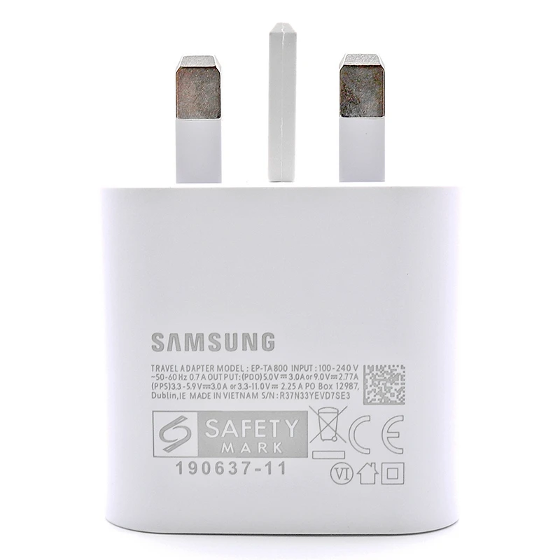 5v 3a usb c Samsung Galaxy S21 Note 20 10 Ultra S20 A70s 25w UK Plug Pd Fast Charge Portable Charger Usb C Quick Charging Adapter Cargador usb c fast charge