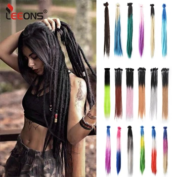 

Leeons Cheap Handmaade Dreadlocks 1 Strands Per Pack Handmade Dreadlocks Hair Synthetic Pre Loop Crochet Hair Ombre Crochet Hair