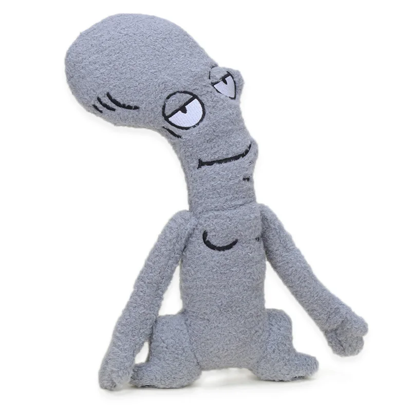 

2019 30cm Funny Cartoon Dad The Alien Roger Plush Toy Handmade Soft Stuffed Toys Doll For Kids Chrstmas Gifts Alien NECA Grey