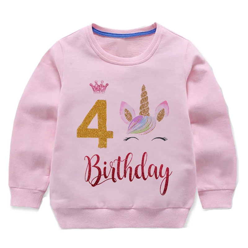 Birthday Unicorn Sweatshirts