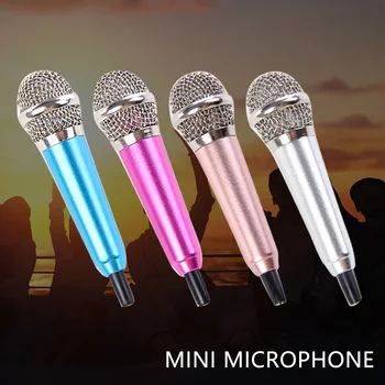 

Marsnaska 8.3cm Mini Studio Portable 3.5mm Stereo Studio Speech Mic Audio Microphone For Phone/Smart Phone Desktop Accessories