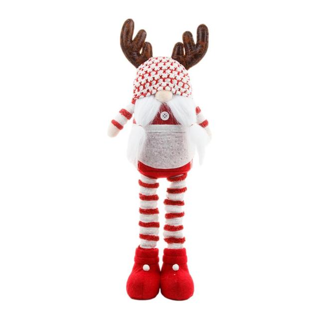Christmas Decorations For Home Christmas Doll Retractable Legs Elk Gnome Christmas Ornaments Xmas Tree Decor Navidad Gifts