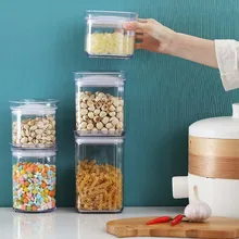 Пластиковый диспенсер для зерновых культур Герметичный пищевой гайки зерна хранения бутылки кухня холодильник еда Контейнер Jar Pojemniki Kuchenne
