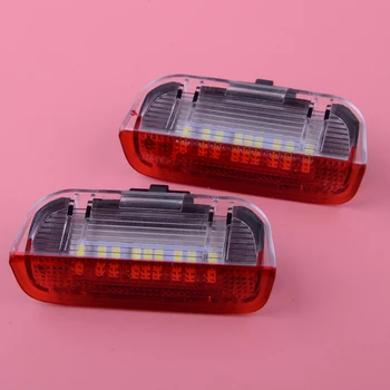 

DWCX 2pcs LED Welcome Step Door Courtesy Lamp Car Light Fit For VW Tiguan Passat B6 B7 Golf CC Sharan Scirocco Eos