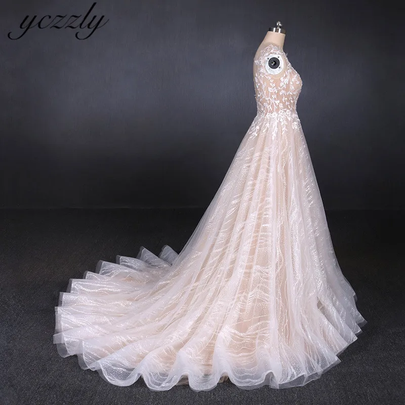 Vestidos De Novia, сексуальные, открытая спина, тюль с кружевами аппликацией, открытые свадебные платья, длинные, большие размеры, свадебное пляжное платье, W173