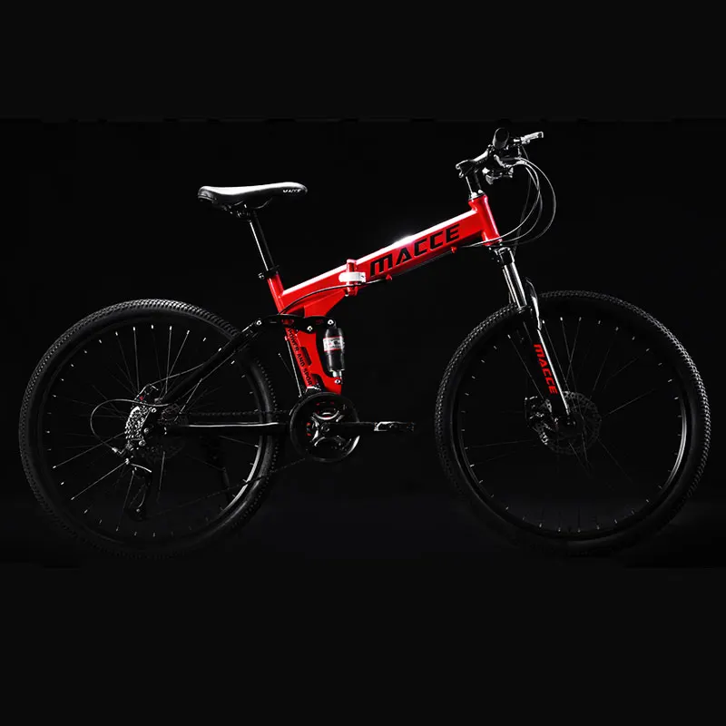 Mountain Bike Folding 26 Inch Speed Double Shock Absorption Off Road Adult Man and Women Student Bicycle Mountain Bike Folding 26 Inch Speed Double Shock Absorption Off Road Adult Man and Women Student Bicycle