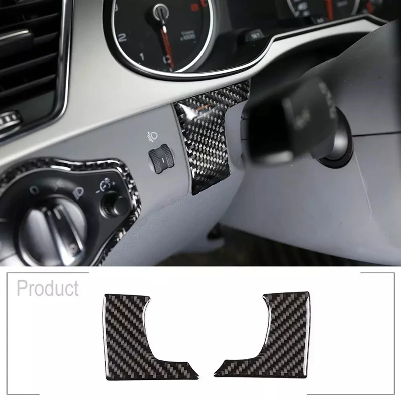 2 Pcs Soft Carbon Fiber Car Keyhole Side Panel 3D Interior Accessories Sticker For- A4L / A5 2009-2016 | Автомобили и мотоциклы