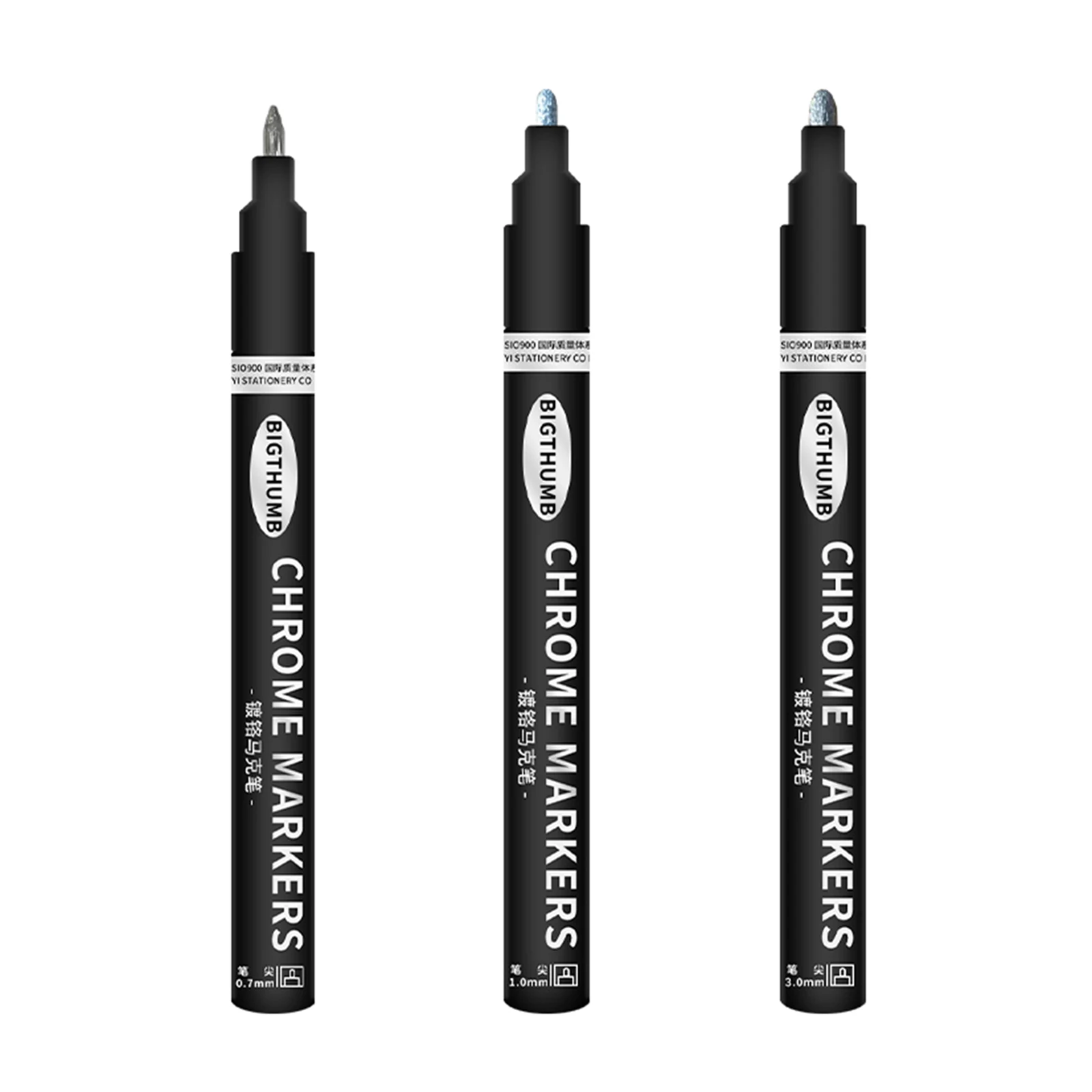 Silver Mirror Marker Model Gloss Oil-based Paint Set For On Any Surface Office And School Supplies Liquid Long-Lasting Ink | Канцтовары