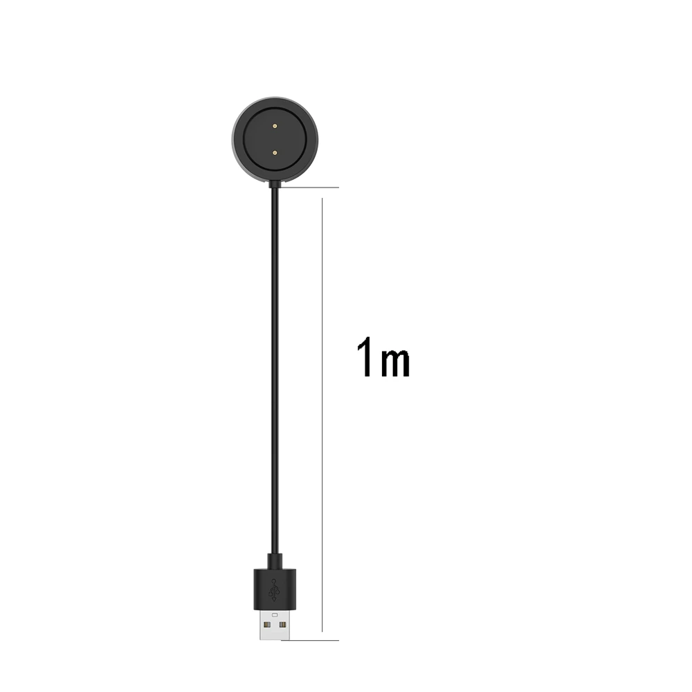 Hangrui 1 м зарядная линия USB Магнитная док-станция для Xiaomi Huami Amazfit GTR 42 мм 1909 GTR 47 мм 1901 зарядное устройство для умных часов питания