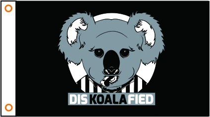 Флаг на заказ DIS KOALA флаг из полиэстера 100% 3x5 футов | Дом и сад