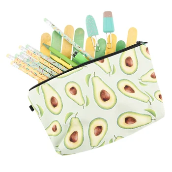 

2019 New Watermelon Fruits Printing With Multicolor Pattern Makeup Bags Zipper Travel Toiletry Bag Women Cosmetic Bag Pouch