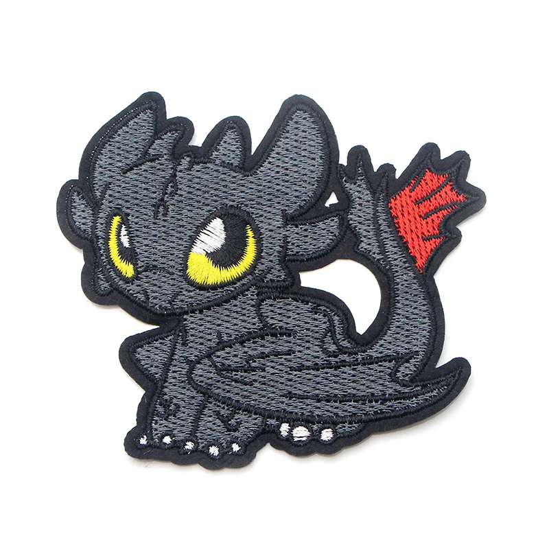 

How i train your dragon toothless Cartoon Applique DIY Accessorries Iron on Patches Clothing Backpack For Kids Decorations E0579