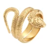 Serpent Snake Ring 316L Stainless Steel Mamba Spirit Fashion Unisex Jewellery Size 5-13 1