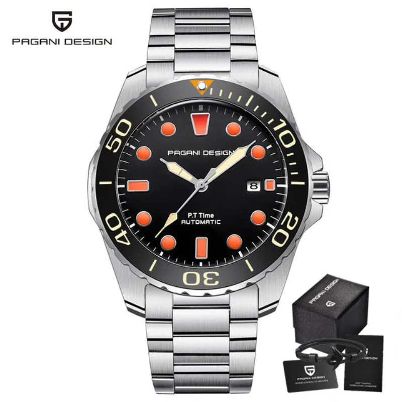 PAGANI Дизайн мужские часы Автоматические Rolexable 100 м водонепроницаемые деловые спортивные Механические мужские s NH35A Move Мужские t водонепроницаемые часы - Color: PD-1632