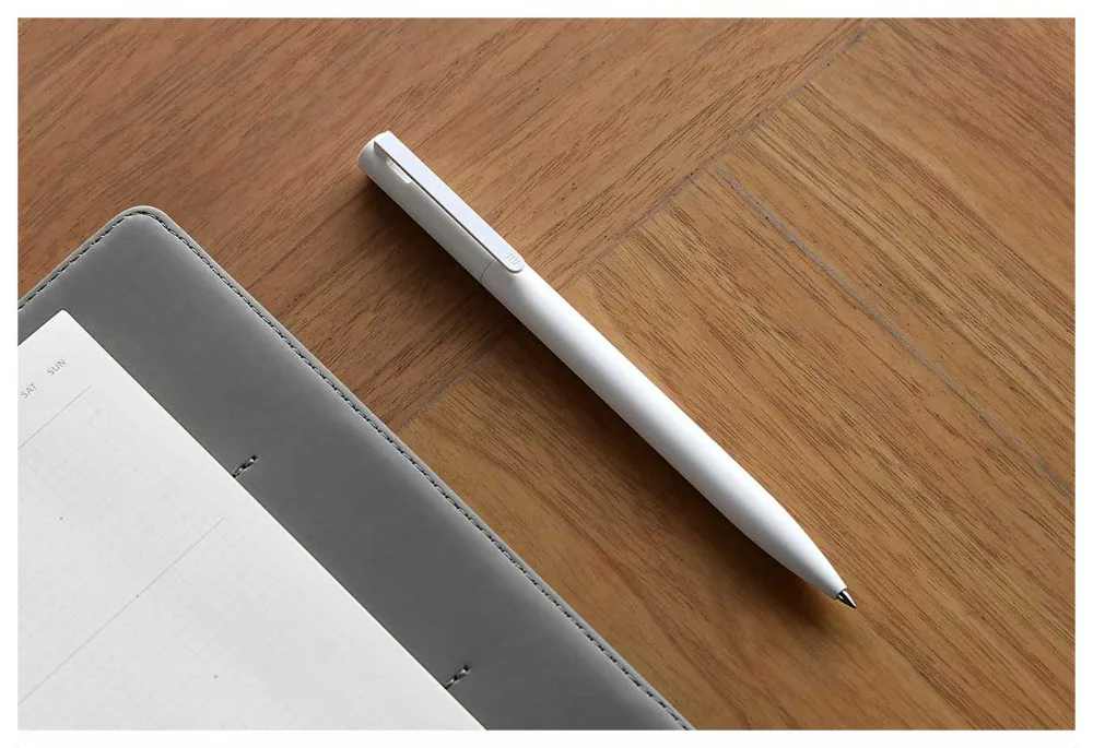 Оригинальные гелевые ручки Xiaomi, 0,5 мм, без колпачка, цилиндрическая ручка, черная ручка, пресс-сердечник, PREMEC, гладкая швейцарская заправка, MiKuni+ черный/синий Refil