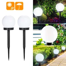 Junejour Outdoor Lamp Garden Yard Solar Lawn Lights Garden Lamp Yard Pathway Light Landscape Lighting LED Bulbs