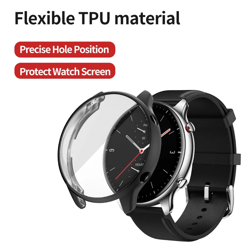 Enhanced Soft TPU Full Protector Case Cover for Amazfit GTR Series Watches